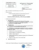 Ordre du jour – Conseil municipal – 27 mars 2023