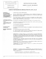 A_0413_10_24 – Restriction stationnement et circulation pour un dépôt de benne au droit du 4 place des préaux, à cpt du 05 11 2024