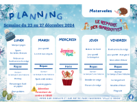 Planning Vacances Noël 2024 Issou maternelles-1