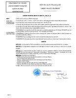 Arrêté fermeture temporaire de la rue du Pont-livraison de copeaux de bois-sig